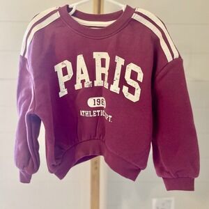 Grayson Mini Burgundy Paris Athletic Dept Sweatshirt 3T